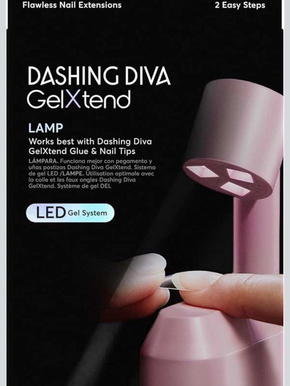 DASHING DIVA GelXtend LED Lamp in Pink - Portable Nail Extension Cure Light